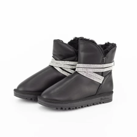 Frauen UG 2W31 Lederstiefel schwarz | Mei