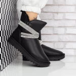 Frauen UG 2W31 Lederstiefel schwarz | Mei