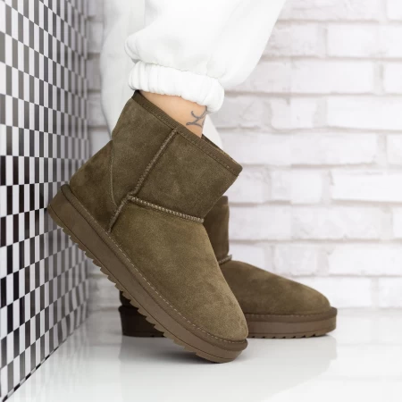 Frauen ug 2in19 Lederstiefel hellgrün Mei