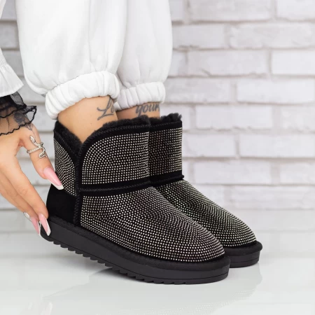 Frauen UG 2W33 Lederstiefel schwarz | Mei
