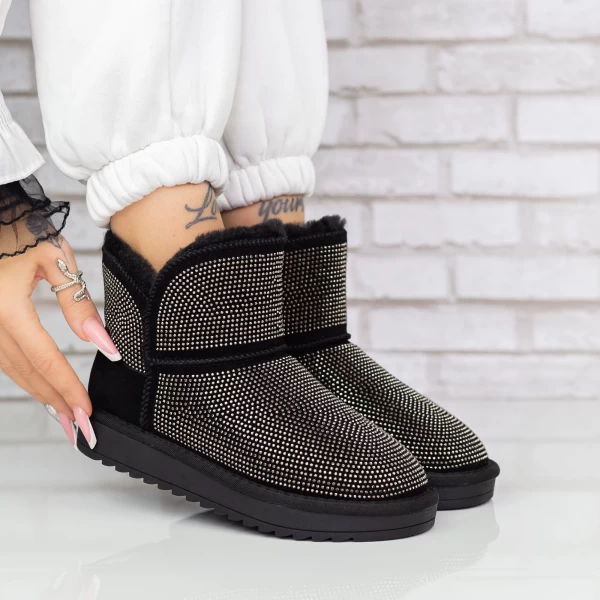 Frauen UG 2W33 Lederstiefel schwarz | Mei