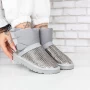 Frauen ug 2in18 Lederstiefel grau Mei