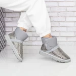 Frauen ug 2in18 Lederstiefel grau Mei