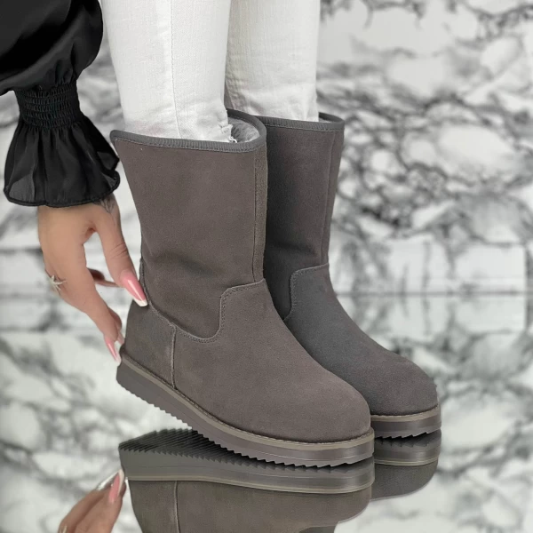 Frauen ug 2mx522 Lederstiefel grau Mei