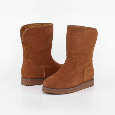Frauen ug 2mx522 Lederstiefel hellbraun Mei