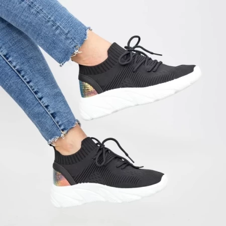 Frauen Sportschuhe YQ61 Black-Biała | Mei
