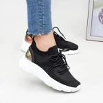 Frauen Sportschuhe YQ61 Black-Biała | Mei