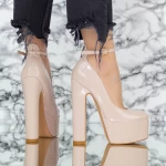 Dicke Absätze und 2xkk1 Beige Schuhe Mei