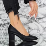 Schwarze Fersenschuhe dicke Fersenschuhe Mei