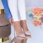 Schuhe mit dünnem Absatz xkk196 Champagner | Mei