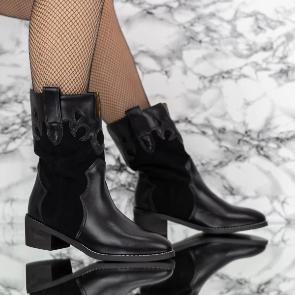 2in16 Frauenstiefel schwarz Mei