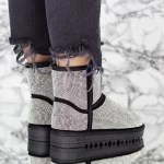 Frauen UG 2W35 Lederstiefel Black-Biała | Mei