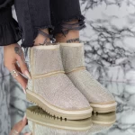 Frauen UG 2W35 Lederstiefel beige-White Mei