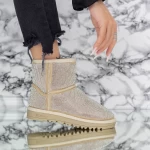 Frauen UG 2W35 Lederstiefel beige-White Mei