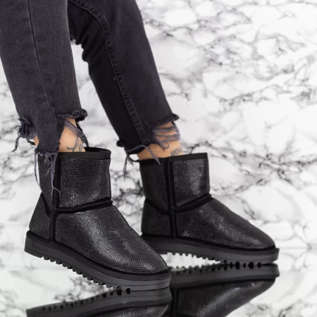 Frauen UG 2W35 Lederstiefel schwarzschwarz-schwarz Mei