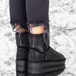 Frauen UG 2W35 Lederstiefel schwarzschwarz-schwarz Mei