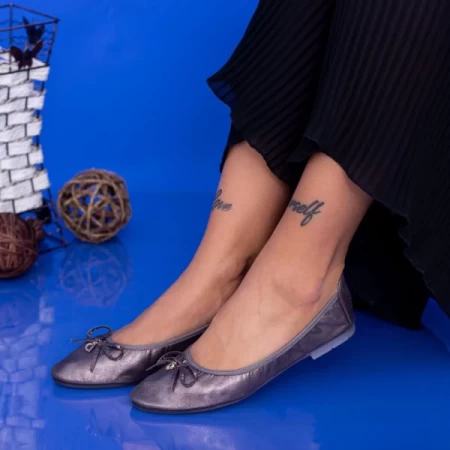 WH1928 Gunmetal Ballerinas Mei