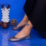 WH1928 Gunmetal Ballerinas Mei