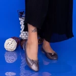 WH1928 Gunmetal Ballerinas Mei