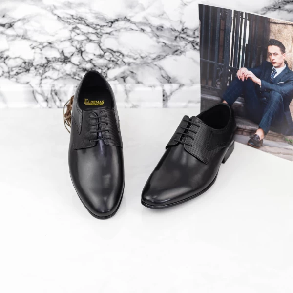 Herrenschuhe 792-046 Schwarz | Eldemas