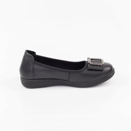 A130 Ballerinas Black Gebildet