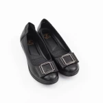 A130 Ballerinas Black Gebildet