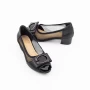 Dicke Fersenschuhe 9627 Schwarz | Gebildet