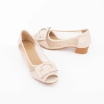 Fette Absätze 9627 Creme Gebildet