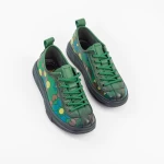 Frauenschuhe jeden Tag 7866 Grün Gebildet