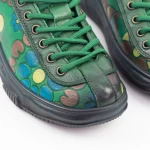 Frauenschuhe jeden Tag 7866 Grün Gebildet