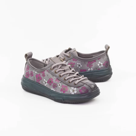 Frauenschuhe jeden Tag 7866 Grau Gebildet