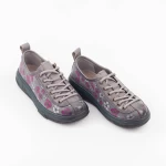 Frauenschuhe jeden Tag 7866 Grau Gebildet