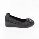 Schuhe auf der Plattform 220711 Schwarz Gebildet