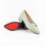 Ballerinas 11-211 Grün Gebildet