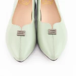 Ballerinas 11-211 Grün Gebildet
