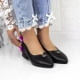 Ballerinas 11-211 Schwarz Gebildet
