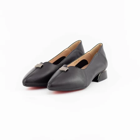 Ballerinas 11-211 Schwarz Gebildet