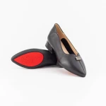 Ballerinas 11-211 Schwarz Gebildet