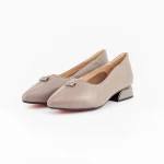 Ballerinas 11-211 Grau Gebildet