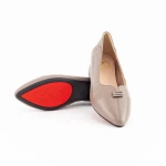 Ballerinas 11-211 Grau Gebildet