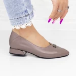 Ballerinas 11-211 Grau Gebildet