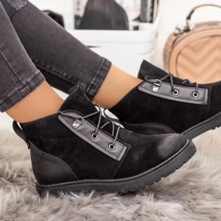 ZP1921 Schwarze Stiefel Mei