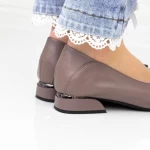 Ballerinas 11-211 Grau Gebildet
