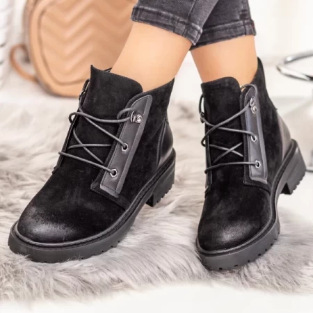 ZP1921 Schwarze Stiefel Mei