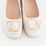 Ballerinas 88321 Creme Gebildet