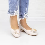 Ballerinas 88321 Creme Gebildet