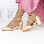 Dicke High Heels 2YXD62 Champagner | Mei