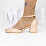 Dicke High Heels 2YXD62 Champagner | Mei