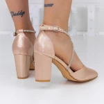 Dicke High Heels 2yxd63 Champagner | Mei
