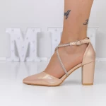Dicke High Heels 2yxd63 Champagner | Mei